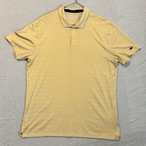 Nike Tiger Woods TW Dri-FIT Golf Polo Shirt Mens Large Butter Yellow